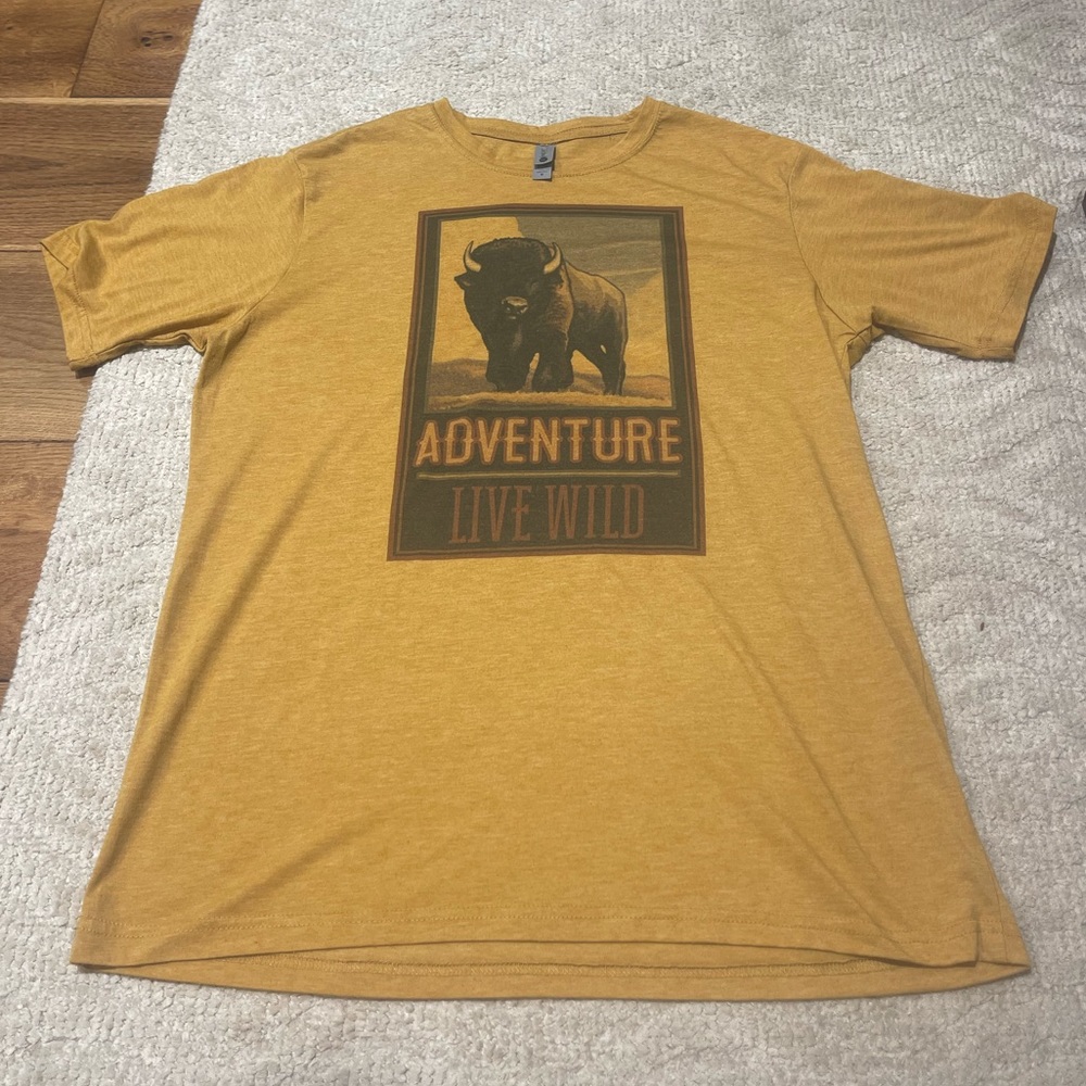 Oversized mustard T-shirt. Size Medium. From a boutique but brand is Next Level